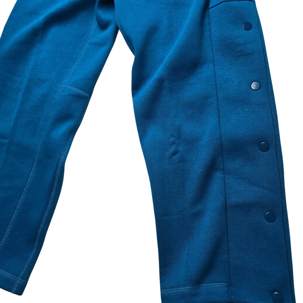 Nike Kids Medium Loose Fit Basketball Snap Button Sweatpants Marina Blue Elastic - Picture 6 of 15